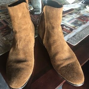 Vintage Brown Suede Chelsea Boots